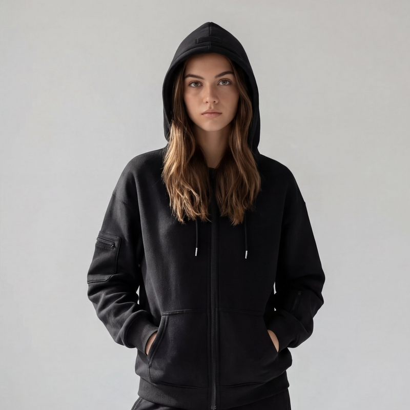Travel zip hoodie
